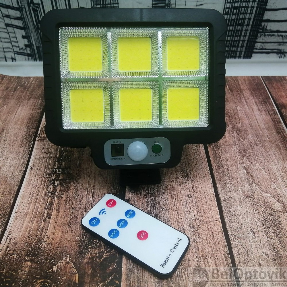Уличный светодиодный светильник Т-90 6-ти секционный на выносной солнечной батарее (пульт ДУ, 3 режима работы) - фото 4 - id-p179623144