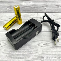 Двойное зарядное устройство ZJ-3309 для литий-ионных аккумуляторов типа 18650/1000mA Упаковка пакет, фото 1
