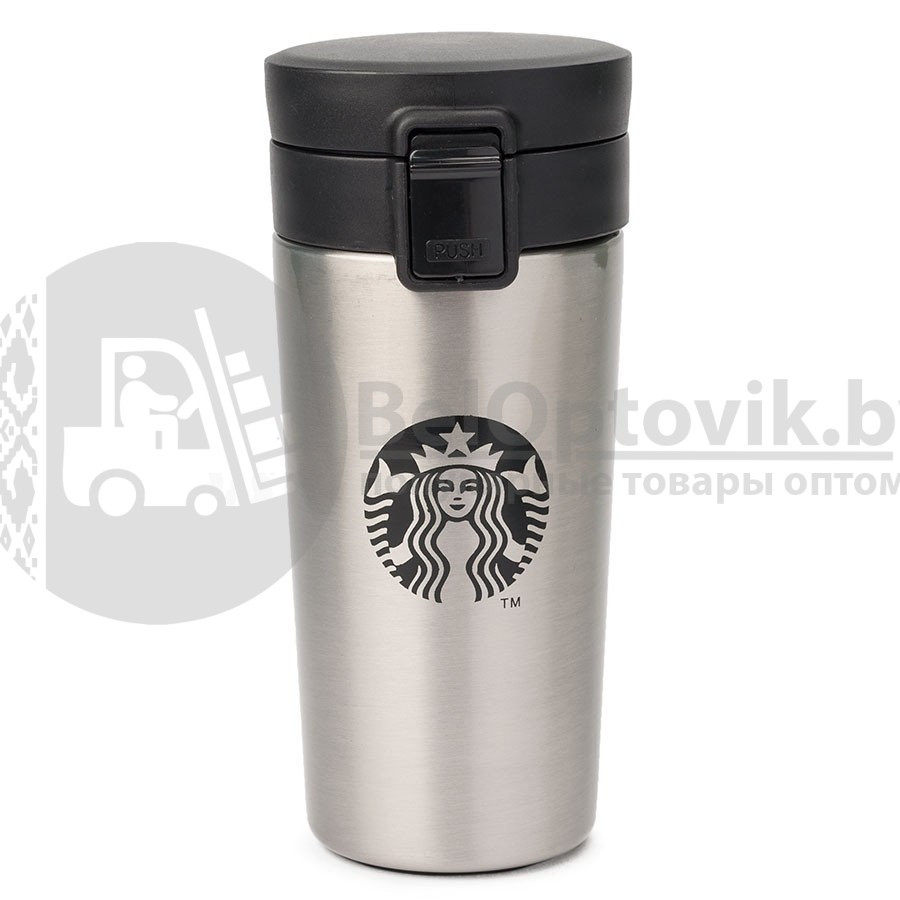 Термокружка Starbucks с фильтром Coffee (прорезиненное дно), 380 ml Белая - фото 6 - id-p179628206