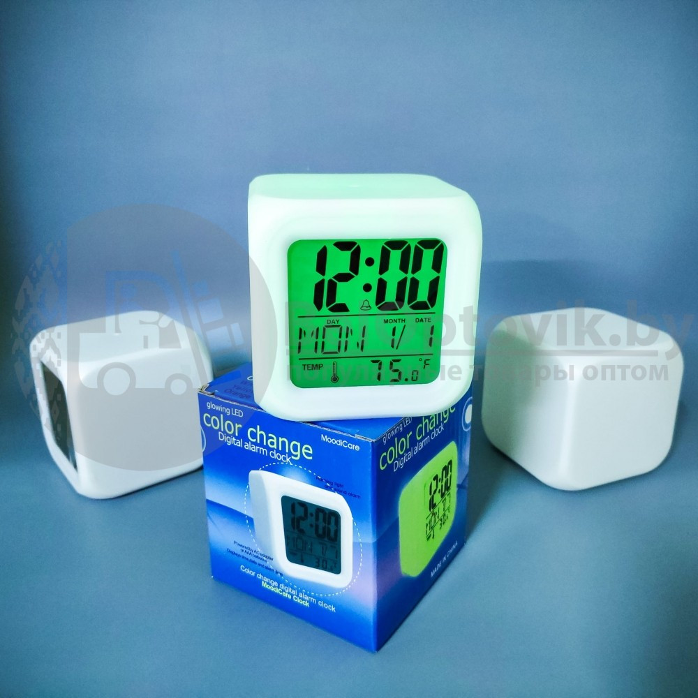 Часы хамелеон MoodiCare Clock с функцией будильника - фото 9 - id-p179625262
