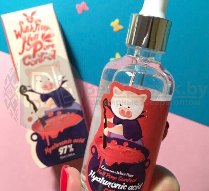 Сыворотка Elizavecca Witch Piggy Hell-Pore Ample 97, 50 мл Korea На основе бифидобактерий Elizavecca Hell-Pore - фото 3 - id-p179628249