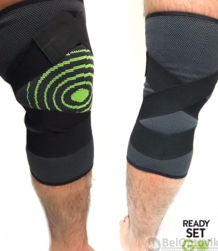 Компрессионный бандаж для коленного сустава Pain Relieving Knee Stabilizer (наколенник) Размер M - фото 5 - id-p179623195