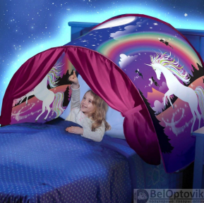 Детская палатка для сна Dream Tents (Палатка мечты) Розовая Единорог