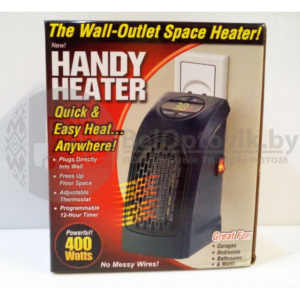 Портативный обогреватель быстрое тепло Rovus Handy Heater, 400 Watts - фото 5 - id-p179630311