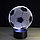 3 D Creative Desk Lamp (Настольная лампа голограмма 3Д, ночник) Панда, фото 6