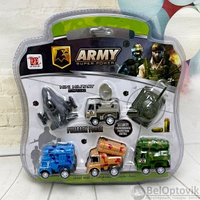 Игровой набор мини машинок Военная техника 6 шт., фото 1