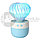 Увлажнитель  ночник воздуха ультразвуковой (Аромадиффузор) Кактус Mini USB Ball Cactus, 150ml, 220V  Мятный, фото 2
