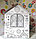 Детский Кукольный домик Раскраска DIY Doodle House 60х53х43 см (Сборка без клея), фото 7