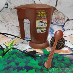 Электрический Мини-чайник,  Малыш  0,5 литра Коричневый, фото 1