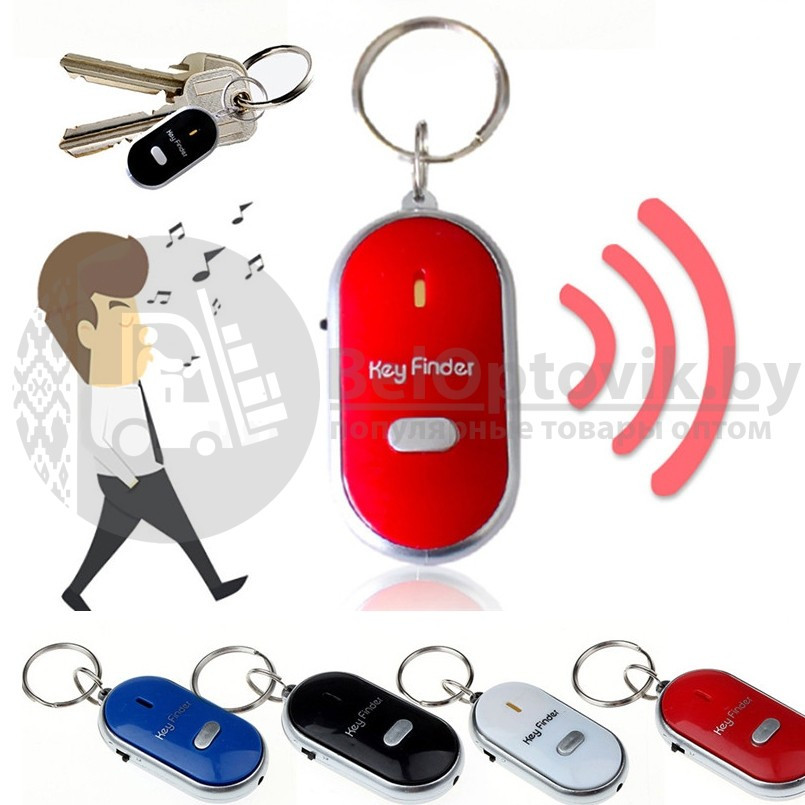 РАСПРОДАЖА Брелок для поиска ключей Key Finder, (Цвета Mix) Черный - фото 5 - id-p179626428