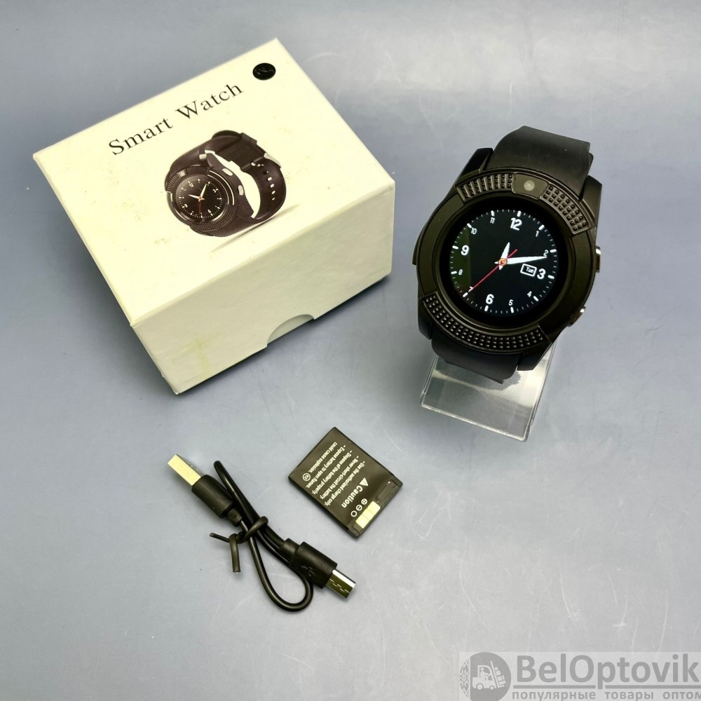 Умные часы Smart Watch V8 Черные - фото 3 - id-p179623445