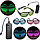 Светодиодные очки EL Wire для вечеринок с подсветкой (три режима подсветки) Зеленые, фото 4