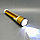 Ручной аккумуляторный фонарь Rotating Zoom Flashlight 128 LED боковая световая СОВ панель  функционал Power, фото 5