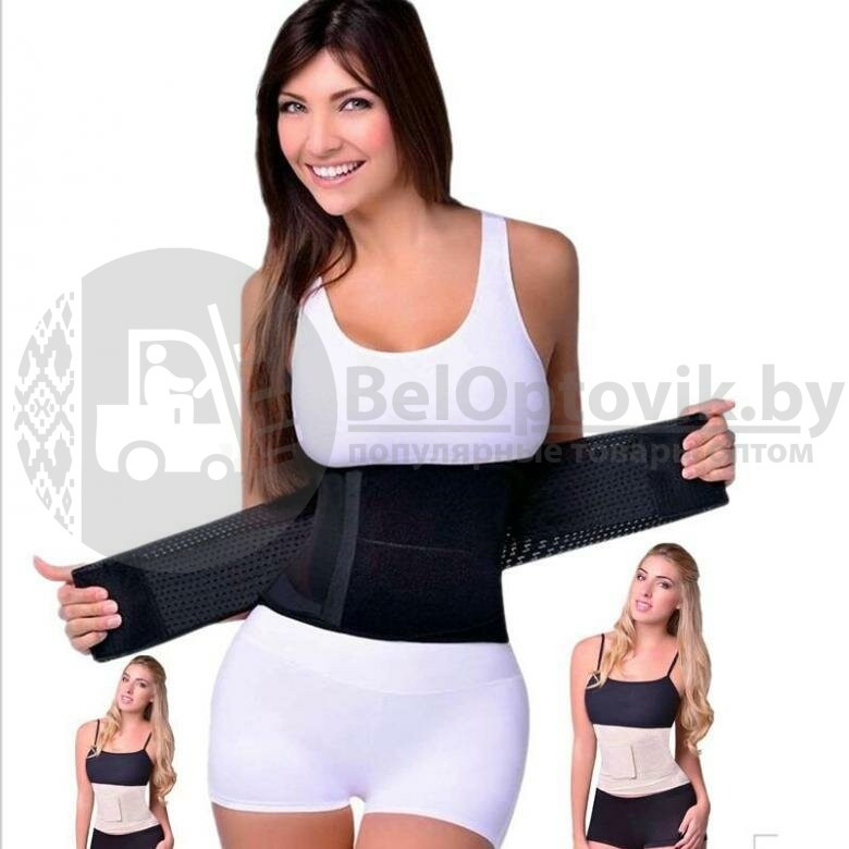 Утягивающий пояс для похудения Miss Belt Instant Hourglass Shape as Seen, L/XL черный - фото 6 - id-p179631735