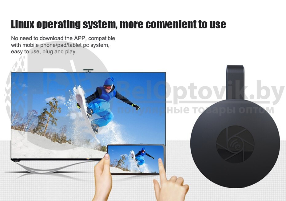 Медиаплеер Google Chromecast TV 4K streaming device - фото 4 - id-p179628558