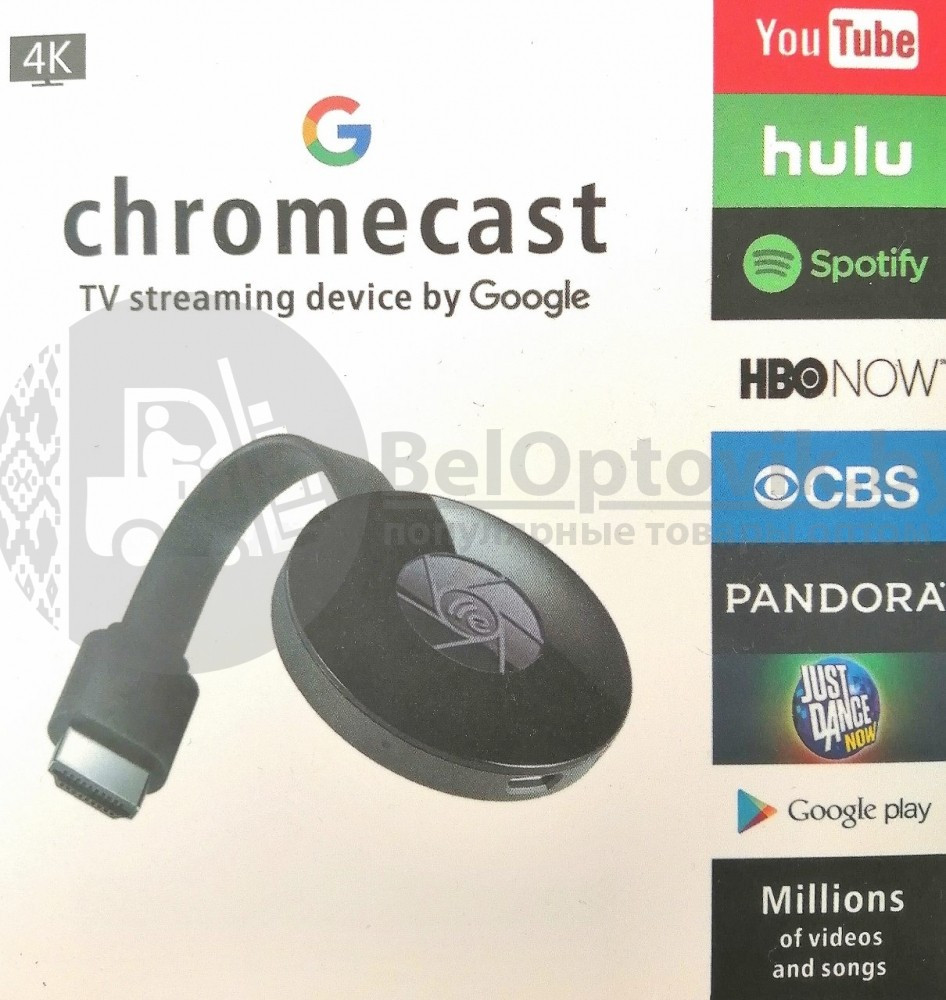 Медиаплеер Google Chromecast TV 4K streaming device - фото 7 - id-p179628558