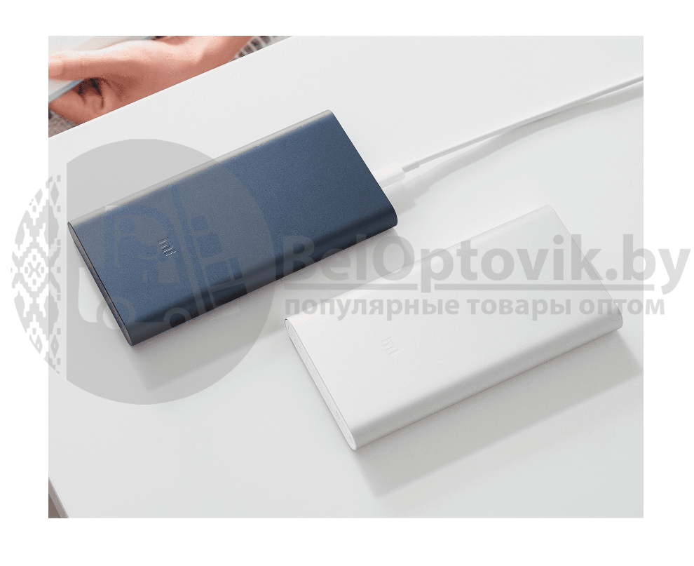 Внешний аккумулятор Xiaomi Mi Power Bank 3, 10000мАч 2xUSB, 1xUSB-C, 2.1А, серебристый ОРИГИНАЛ - фото 7 - id-p179631785