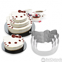Формы из нержавеющей стали (кольцо для торта)  Cake Baking Tool  (3 шт) КИТТИ Kitty