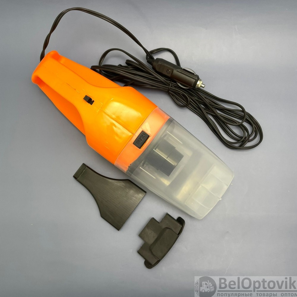 Портативный автомобильный мини пылесос Car Vacuum Cleaner (2 насадки), 100Вт - фото 5 - id-p179623569