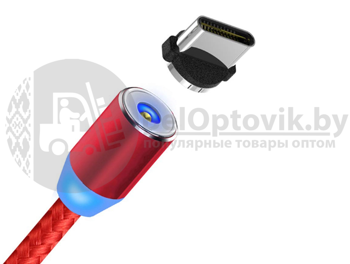 Магнитный кабель USB - Lightning X-Cable Metal Magnetic 360 для Aplle, Micro-USB, Type-C Золото - фото 2 - id-p179626628