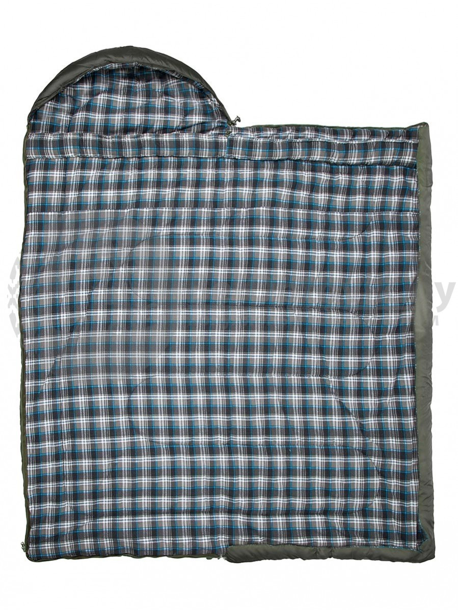 Спальный мешок с капюшоном Yagnob Marko Polo -10, левосторонний, HOLLOW FIBER, фланель (240х180) РБ - фото 6 - id-p179626645