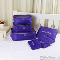 Набор дорожных сумок для путешествий Laundry Pouch, 6 шт Фиолетовый