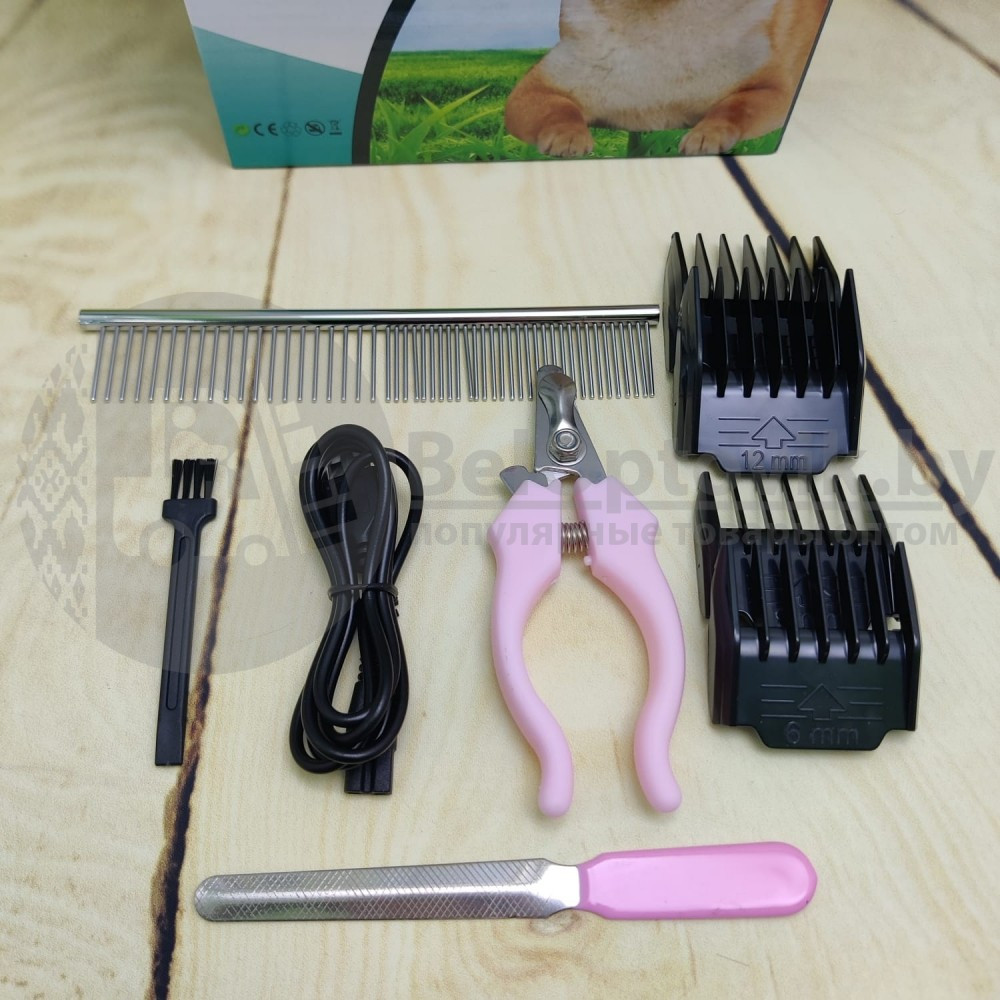 Машинка электрическая (грумер)для стрижки животных PET Grooming Hair Clipper kit - фото 2 - id-p179626661