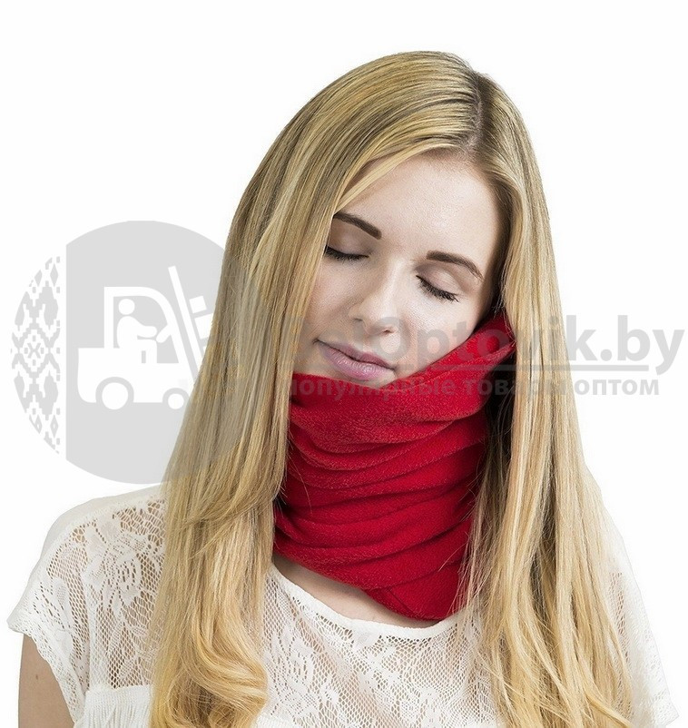 Подушка - шарф для путешествий Travel Pilows The Internal Support Серый - фото 6 - id-p179628667