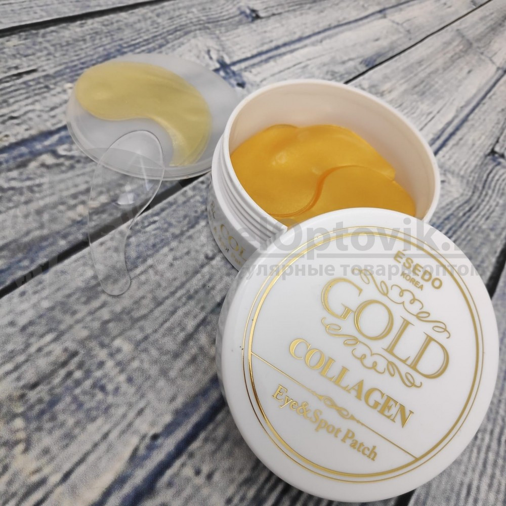 Революционные гидрогелевые патчи для кожи вокруг глаз Esedo Gold Collagen EyeSpot Patch, 60 патчей - фото 6 - id-p179628694