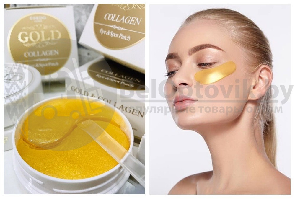 Революционные гидрогелевые патчи для кожи вокруг глаз Esedo Gold Collagen EyeSpot Patch, 60 патчей - фото 8 - id-p179628694
