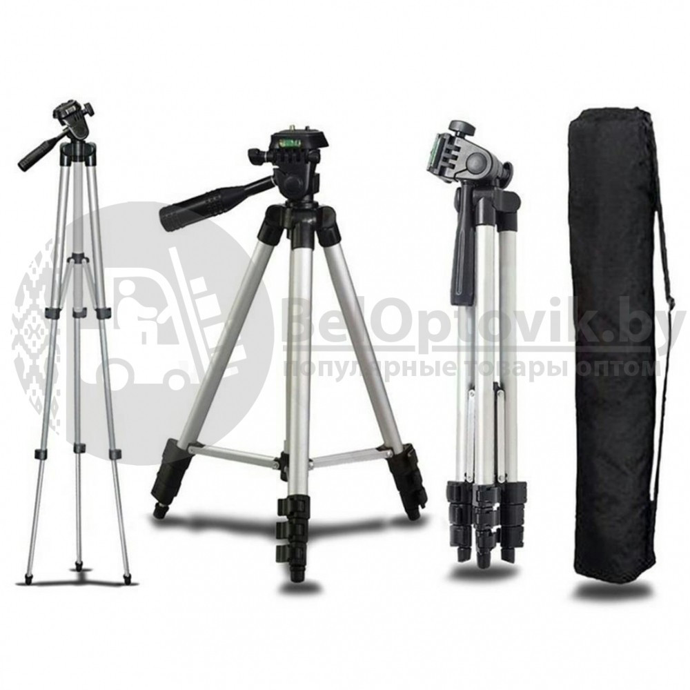 (Оригинал) Штатив для камеры и телефона Tripod 3110 (35-102 см) с непромокаемым чехлом. - фото 4 - id-p179629791