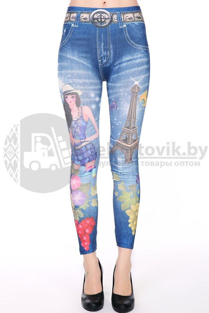 Утягивающие джинсы Slim N Lift Caresse Jeans (леджинсы, джегинсы) - фото 4 - id-p179631945