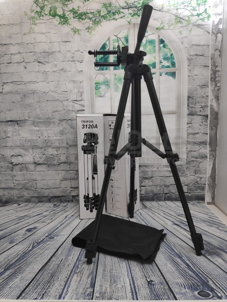 (Оригинал) Штатив для камеры и телефона Tripod 3120 (35-102 см) с непромокаемым чехлом - фото 3 - id-p179629792