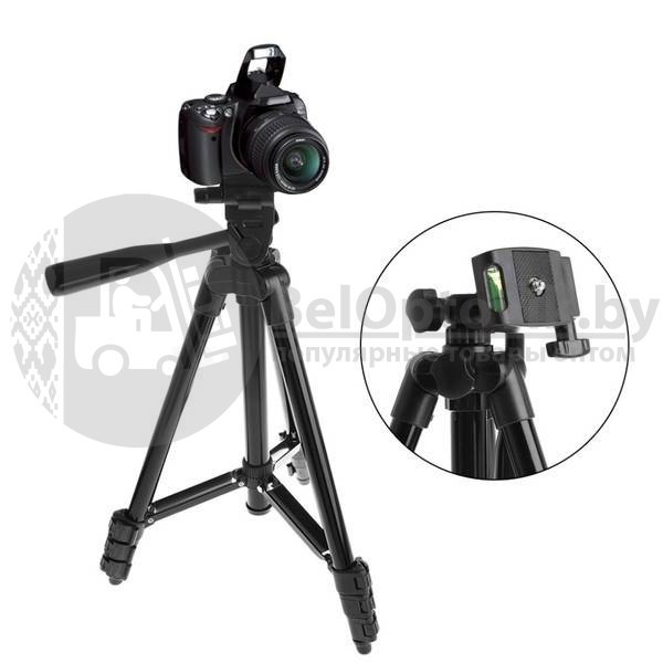 (Оригинал) Штатив для камеры и телефона Tripod 3120 (35-102 см) с непромокаемым чехлом - фото 4 - id-p179629792