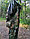 Костюм камуфляжный (Маскхалат) для охоты и рыбалки летний, непромакаемый. Браш хвоя (одевается поверх одежды), фото 3