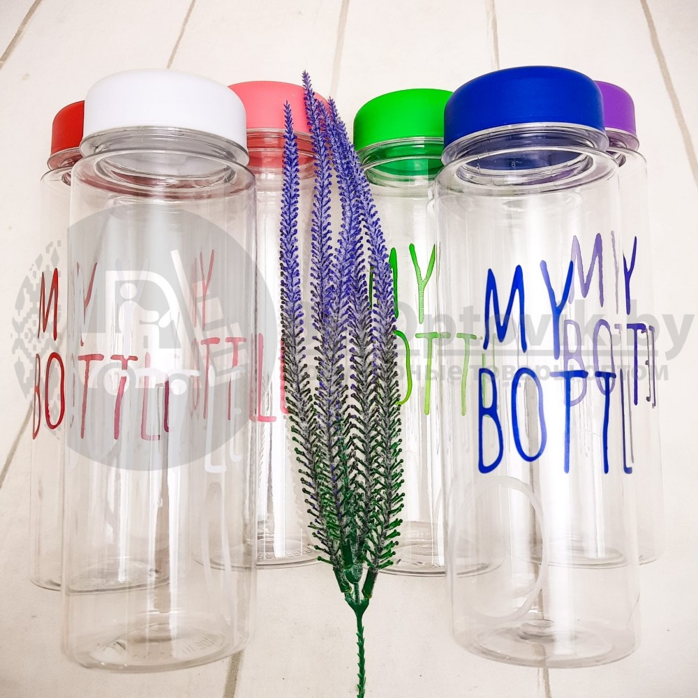 Пластиковая бутылка My Bottle (500 мл) чехол Dont Touch This Is My Bottle Желтая - фото 2 - id-p179626749