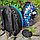 Рюкзак - переноска для домашних кошек и других питомцев CosmoPet, 2 сменных окошка (иллюминатор  сетка) Синий, фото 8