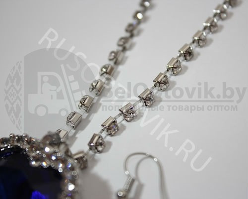 Комплект ожерелье и серьги Сердце Океана - фото 2 - id-p179632077