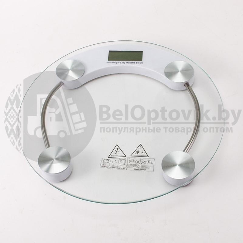 Весы напольные стеклянные круглые электронные Personal Scale PH-2015A (до 180 кг) - фото 3 - id-p179628838