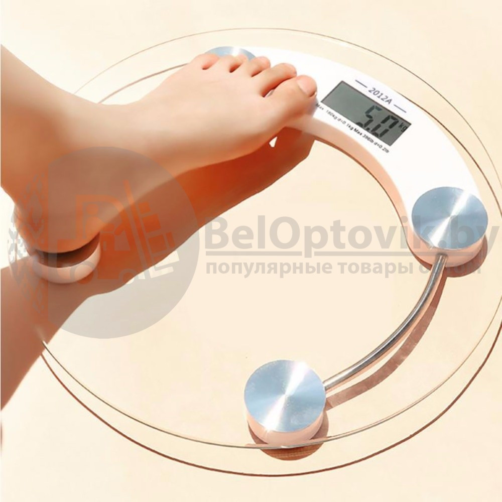 Весы напольные стеклянные круглые электронные Personal Scale PH-2015A (до 180 кг) - фото 8 - id-p179628838