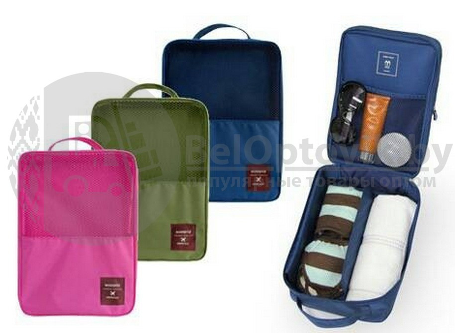 Органайзер для обуви Travel Series-shoe pouch (Сумка для обуви серии Travel) Синий - фото 5 - id-p179626837