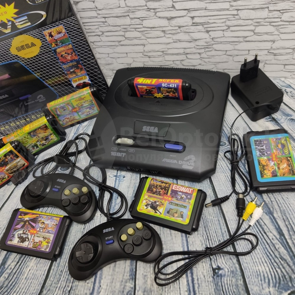 Картридж для приставок Sega Mega Drive 2 5-6 сборник игр 4 в 1 2 SC430 - фото 9 - id-p179626850