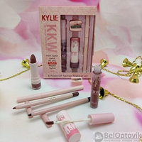 Набор косметики для макияжа KYLIE (Кайли) KKW 6 in1 с точилкой LOVE BITE