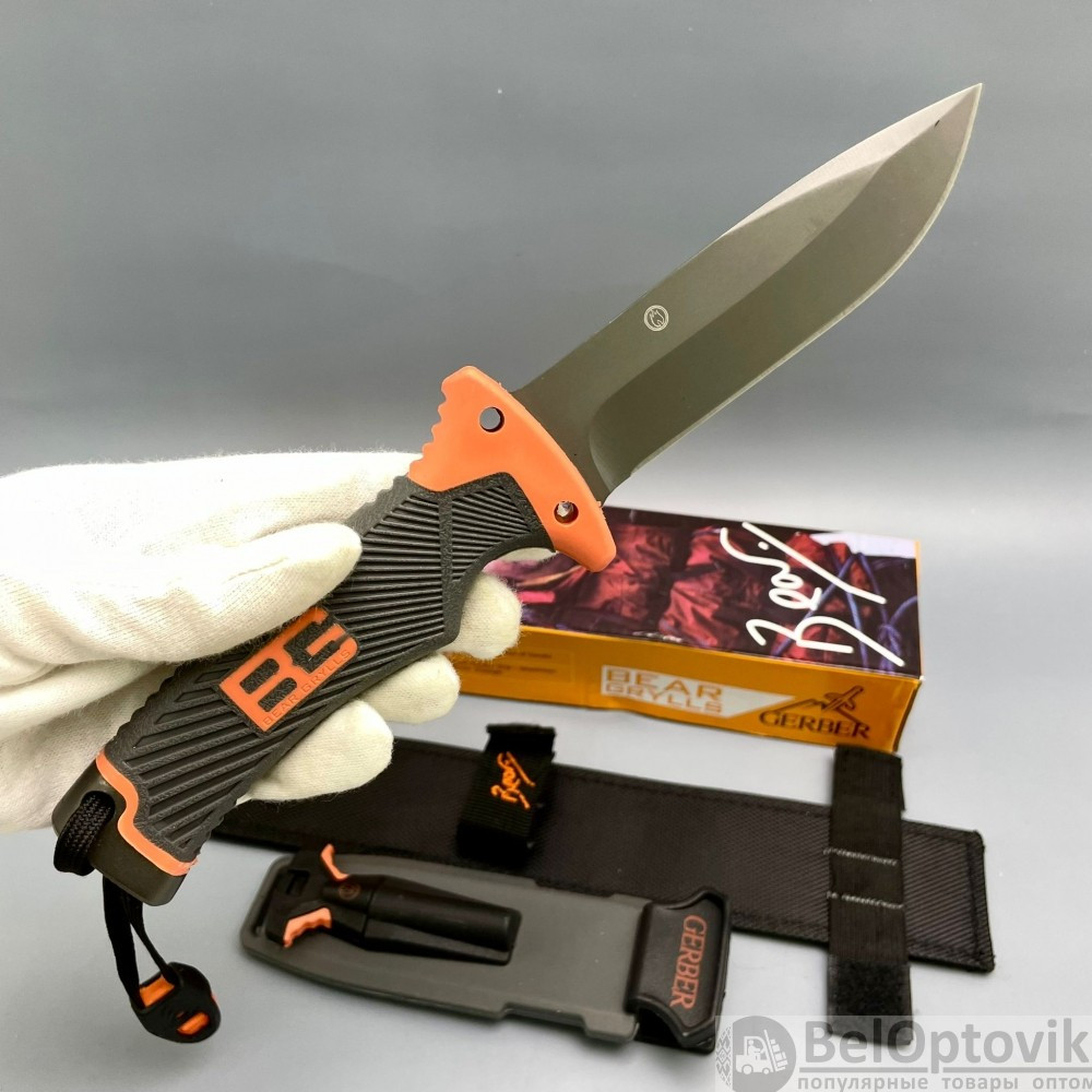 Нож для выживания с огнивом Gerber Bear Grylls - фото 3 - id-p179628935