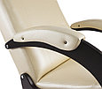 Кресло-качалка Бастион 6 гляйдер (экокожа, bone/черный), фото 2