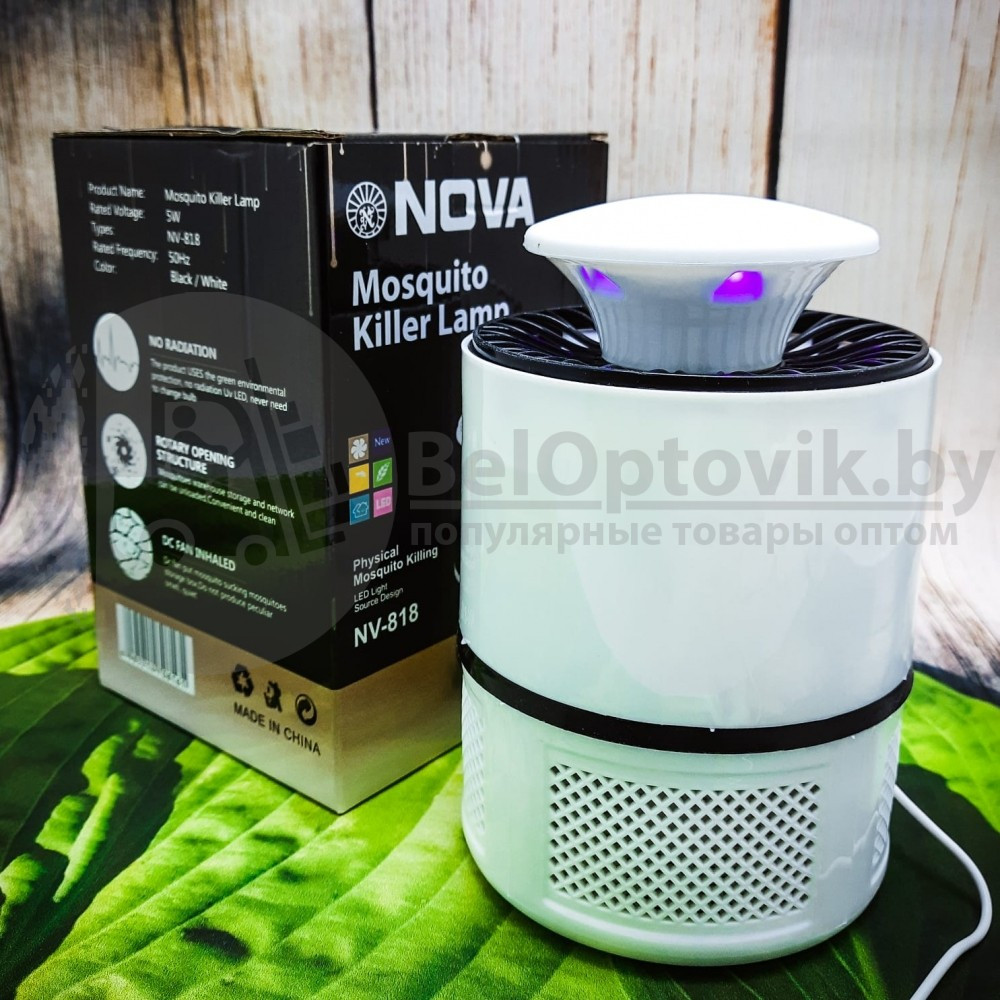 Электрическая лампа ловушка для комаров, уничтожитель насекомых Mosquito Killer Lamp NOVA NV-818 USB (Лампа - фото 6 - id-p179628966