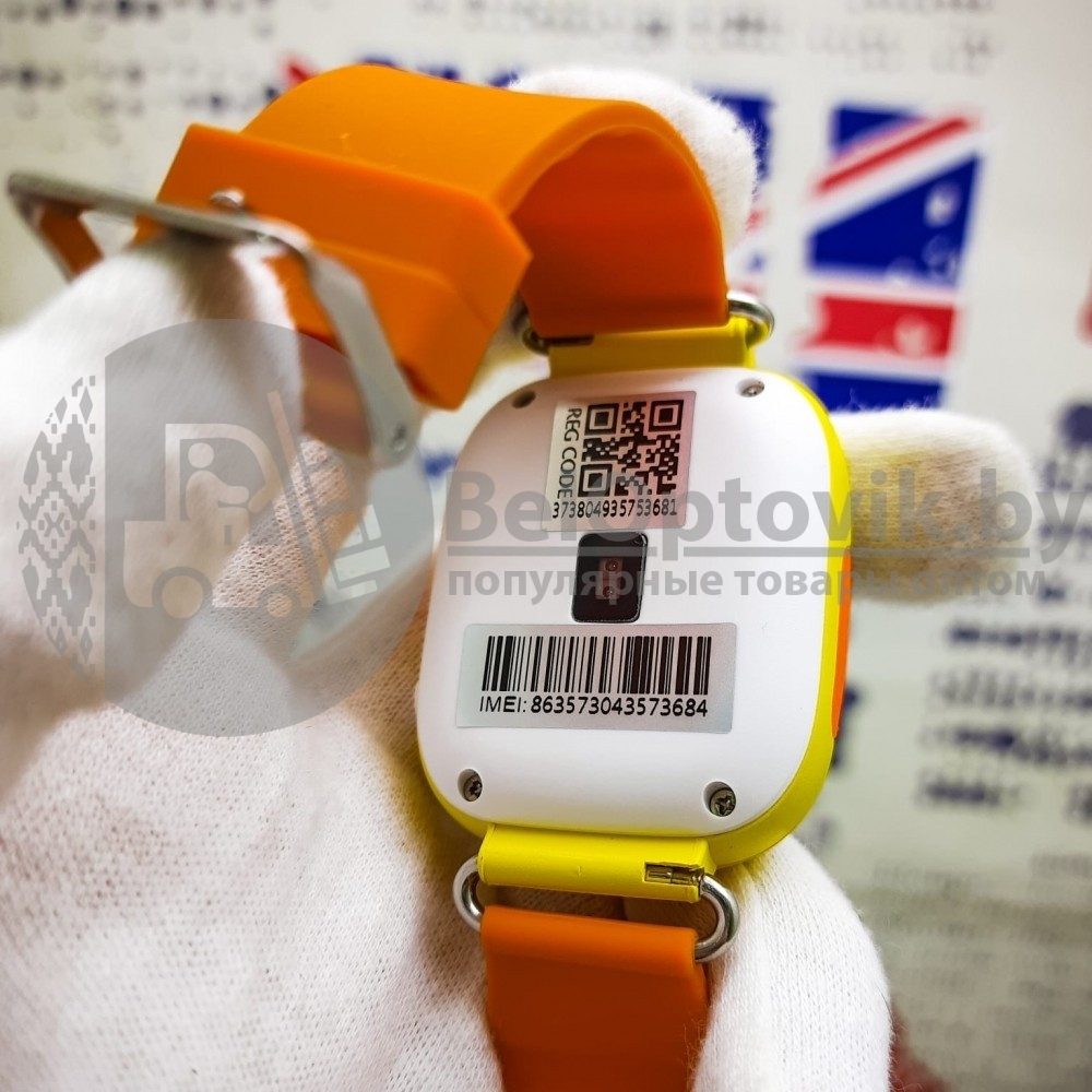 Детские умные часы SMART BABY WATCH Q80 WONLEX (G72Wifi) Антистресс пупырка Pop It Оранжевые - фото 4 - id-p179623921