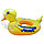 Надувной детский круг с сидением, спинкой и ручками, в ассортименте (5 видов) Baby Boat Желтый утенок 50,0 х, фото 2