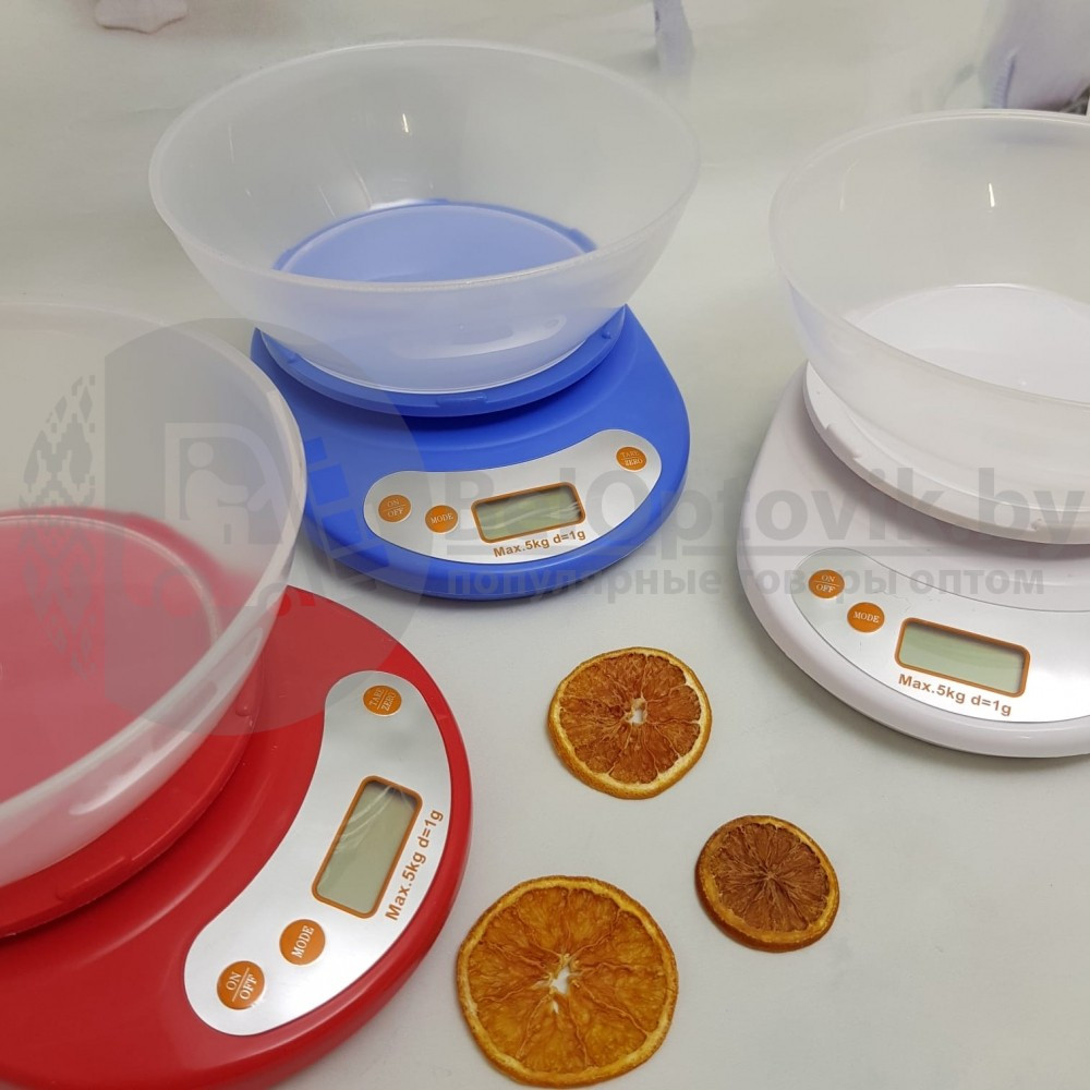 Весы кухонные электронные с чашей Feilite KE-1, нагрузка до 5 кг Голубой корпус - фото 10 - id-p179627023
