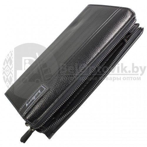 Мужское портмоне клатч на молнии, с ручкой Baellerry Maxi Libero S1001 Черное - фото 2 - id-p179629038